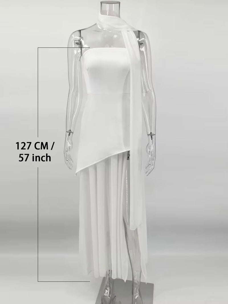 Summer Female with Ribbon Long Dress Elegant Mesh Backless Patchwork Slim Fashion Party Dress Gown Women'S Bodycon Dress